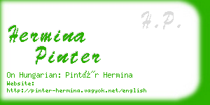hermina pinter business card